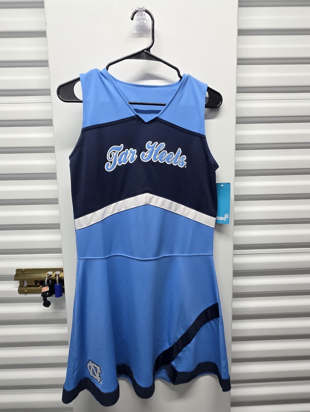 North Carolina Tar Heels Dress Blue Logo Cheer Captain Collegiate Sports Team XL